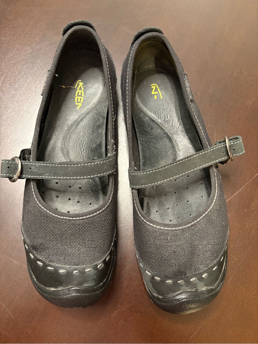 Keen Women Black Mary Jane Strap Dress Shoes